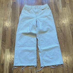 a.n.a. Wide Leg Crop Light Tan - Size 6